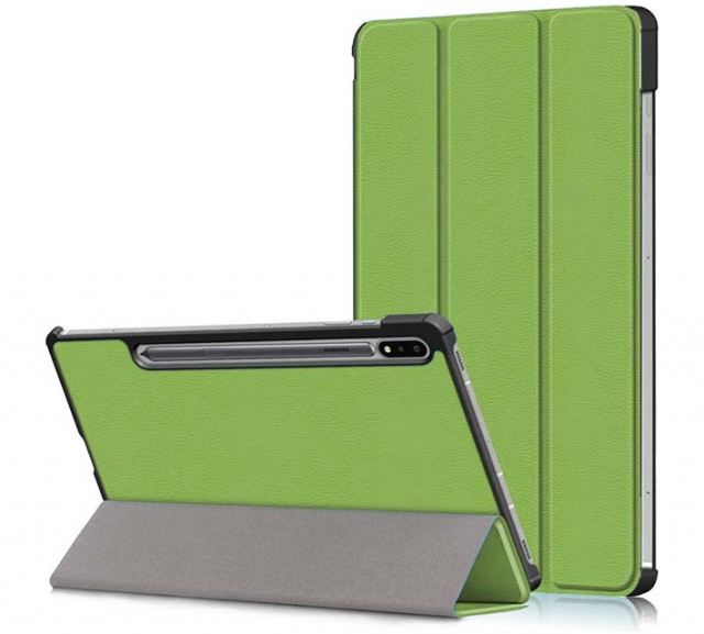 "Tri-fold hoes met standaardfunctie voor Galaxy Tab S7 11"", Groen"