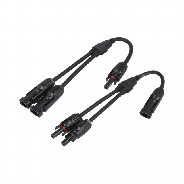 Zonne-energie aansluiting MC4, Y-adapter 2 naar 1