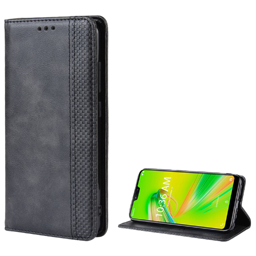 Hoesje van PU-leer met kaartsleuf voor iPhone 13, Zwart