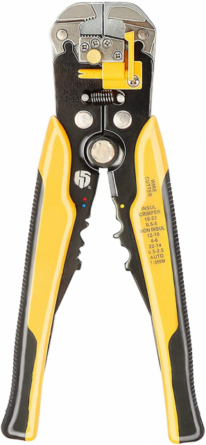 Kabelstripper, wire cutter en krimptang, 3-in-1