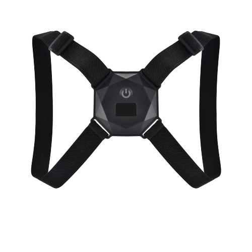 Houdingsondersteunend vest voor een betere houding en rugondersteuning, Zwart