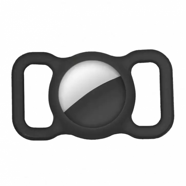 AirTag houder voor hondenhalsbanden, Zwart