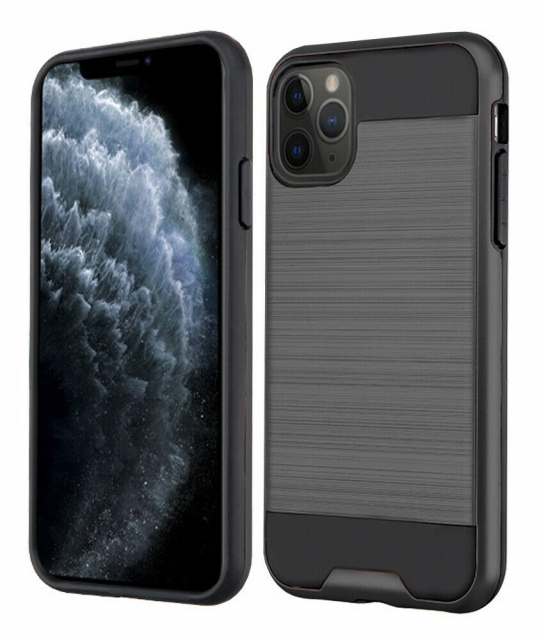 Hoes voor iPhone 13 geborsteld metaal, Grijs