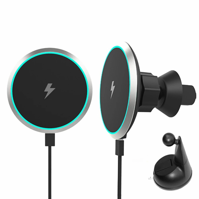 Draadloze Qi-oplader voor auto