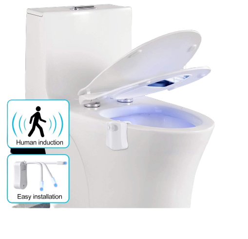 LED-nachtlampje voor toilet met bewegingssensor