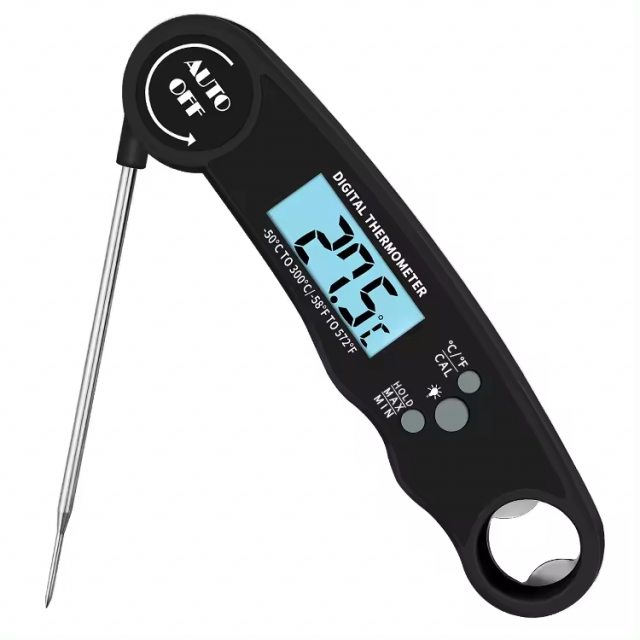 Vleesthermometer, zwart