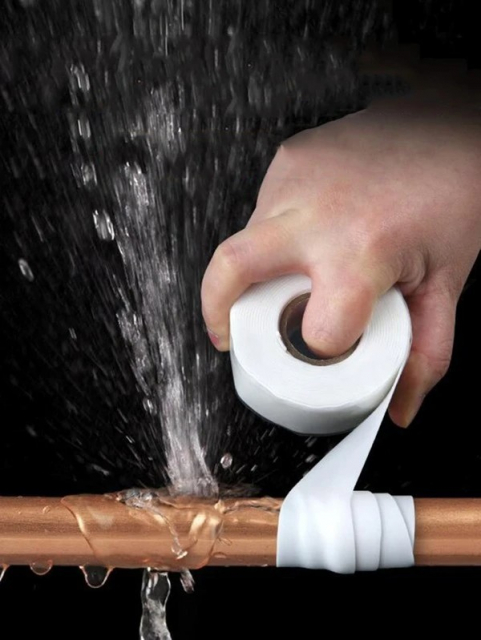 Siliconentape voor waterleidingen, 1m