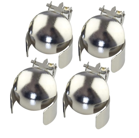 Lichtblusser zilver, 4 stuks