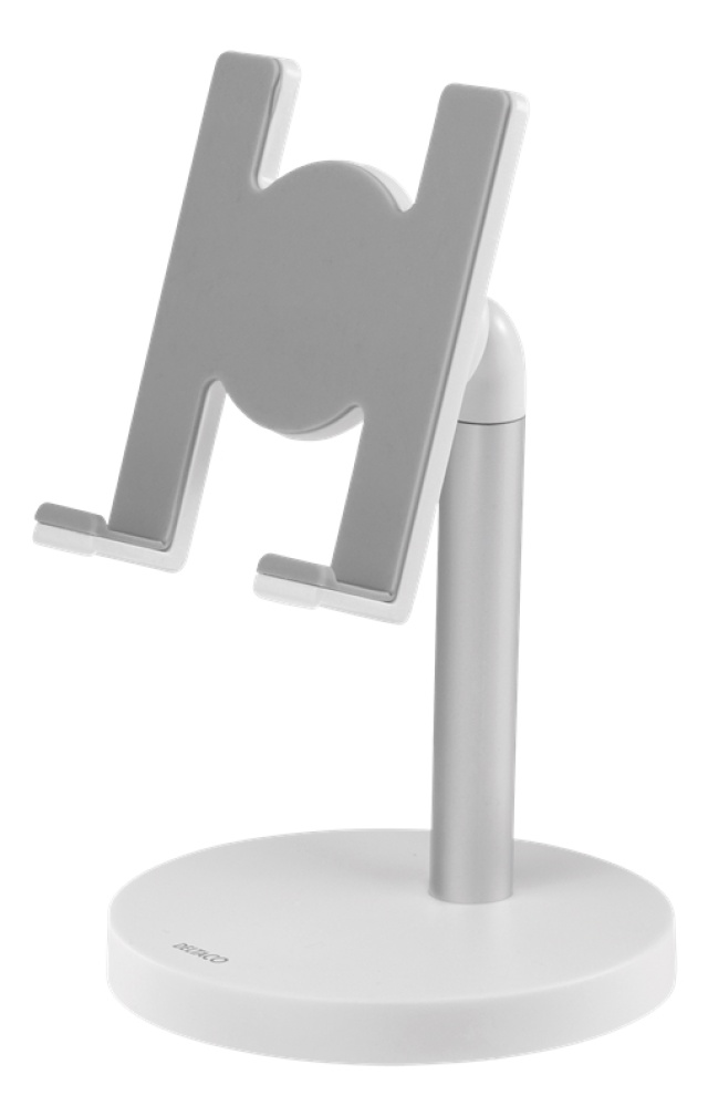 Desk phone and tablet holder white