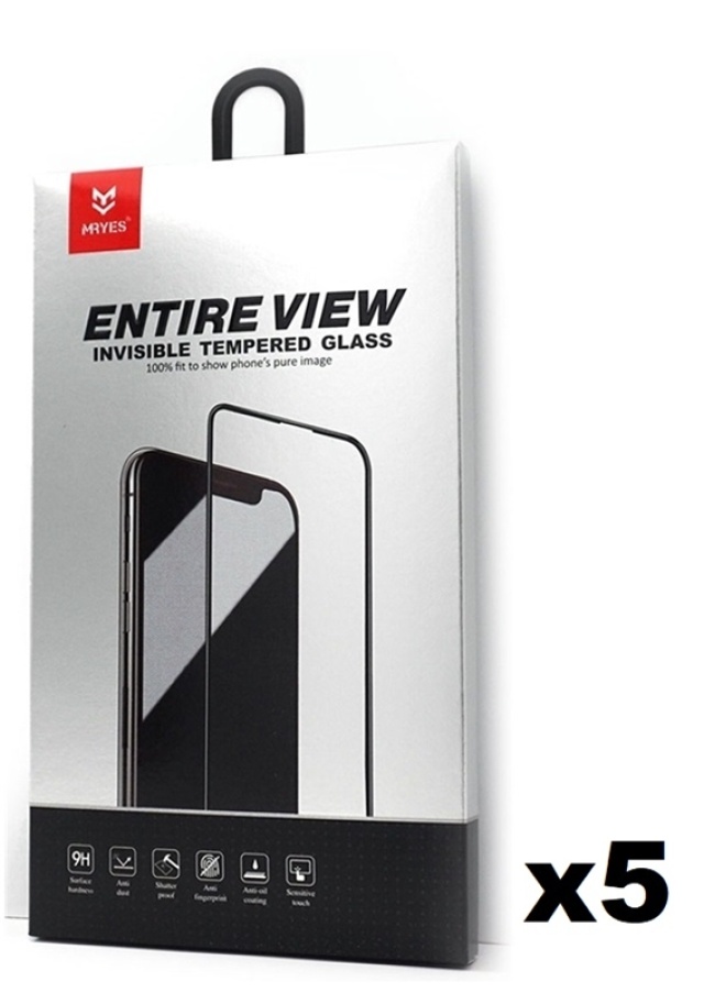 5-pack Mr Yes Gehard Glas Screen Protector voor iPhone XS Max met 3D-bescherming