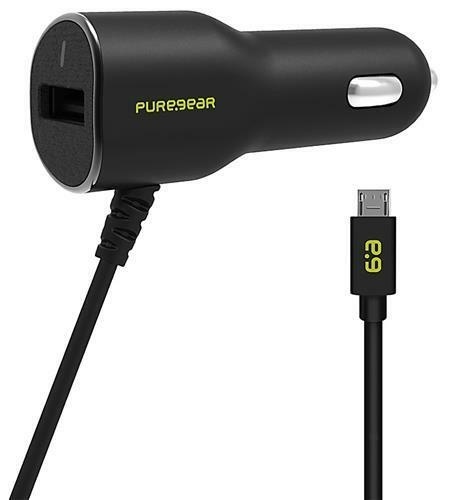 Pure Gear Autolader 3.4A Micro-USB, Zwart