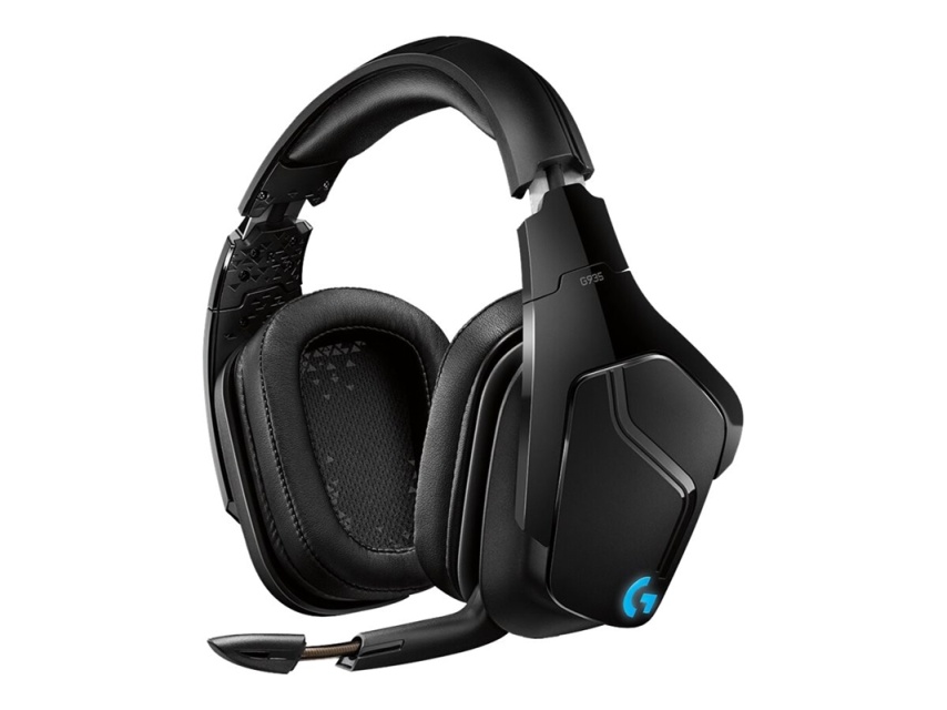 Logitech Gaming Headset G935 - 7,1 kanaler - full storlek - trådlöst - svart, bl