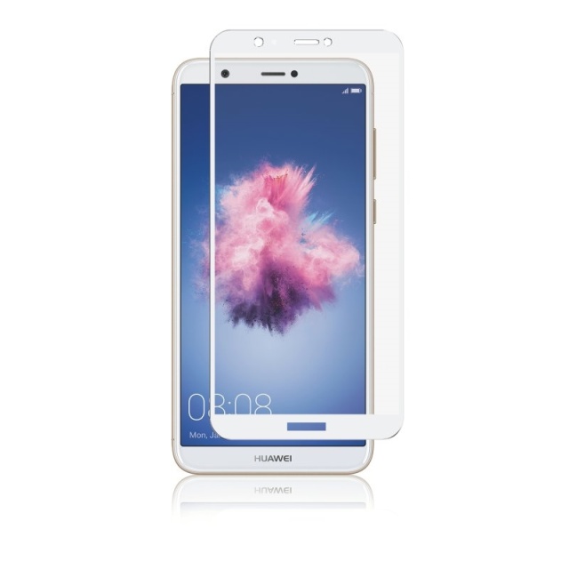 Panzer Huawei P Smart, volledig glas, wit