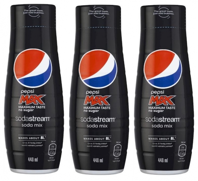 SodaStream Pepsi Max 440ml - Ger 8 liter, 3 pcs