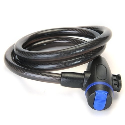 Kabelslot voor fiets 1200x12mm, Zwart