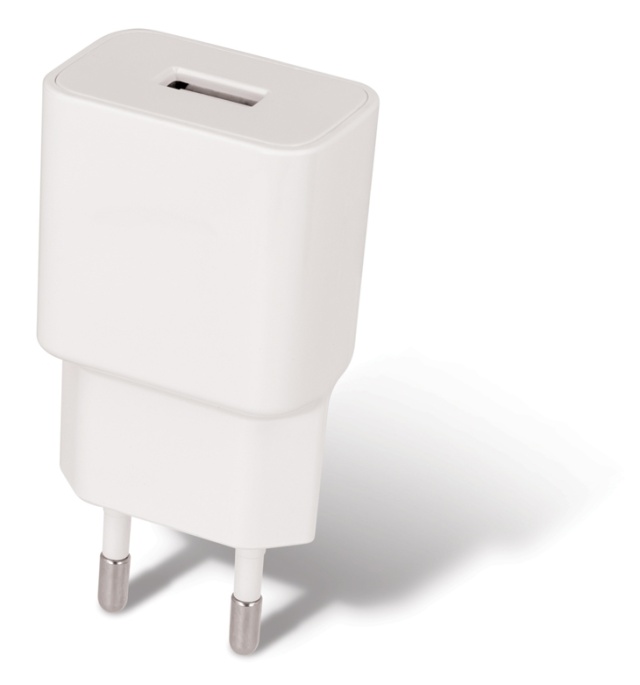 Maxlife USB snellader + USB-C kabel, wit (2.1A)