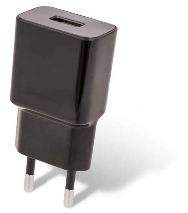 Maxlife Wandoplader MXTC-01 USB (1A) + microUSB-kabel, Zwart