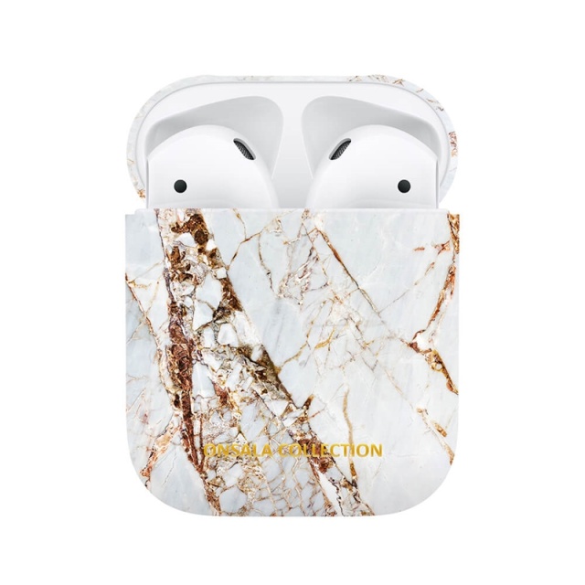 ONSALA COLLECTION Airpods case White Rhino Marble