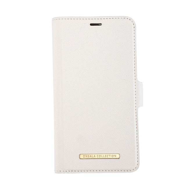 ONSALA COLLECTION Mobile Wallet Saffiano White iPhone 12  / 12 Pro