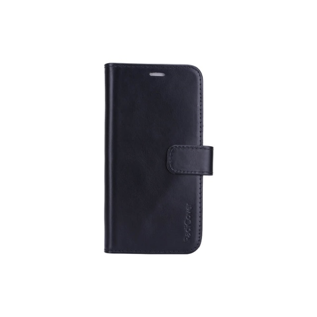 RADICOVER Radiation protected Mobilewallet Leather iPhone 12/12 Pro 2in1 Magnet Black 3-Led RFID