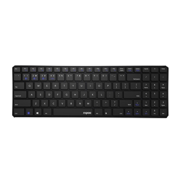 RAPOO Keyboard E9100M Multi-Mode Wireless Black