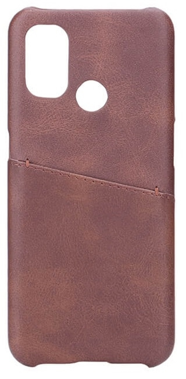 ONSALA Mobile Cover Brown with Cardpocket Oneplus Nord N100