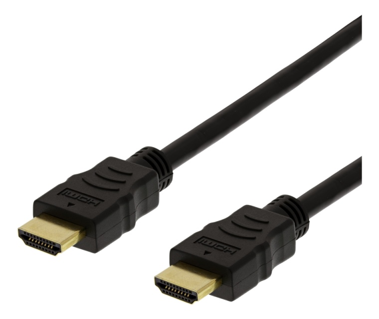 DELTACO HIGH-SPEED FLEX HDMI-kabel, 4M, 4K UHD, zwart