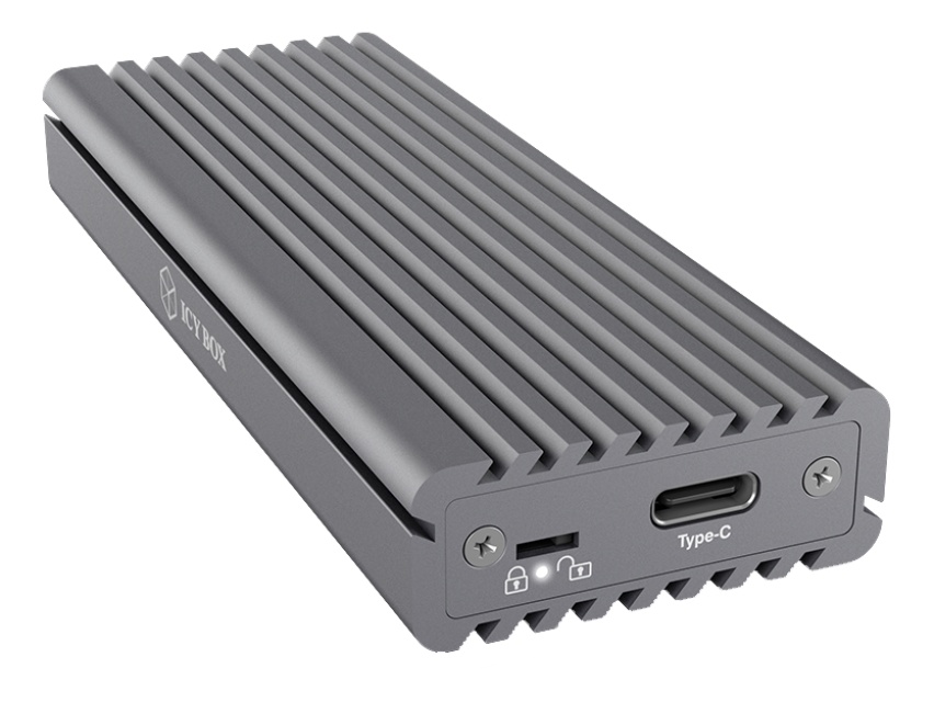 External Type-C™ aluminium enclosure for M.2 NVMe SSD