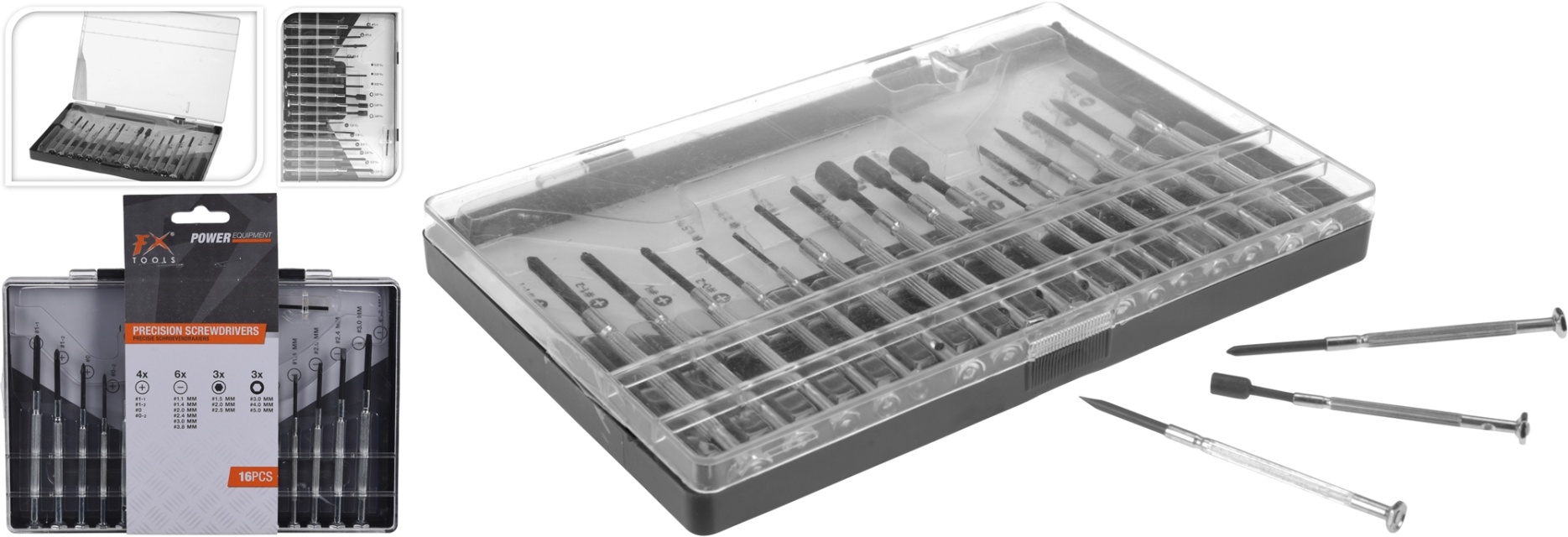 FX Toolsschroevendraaierset, 16 stuks
