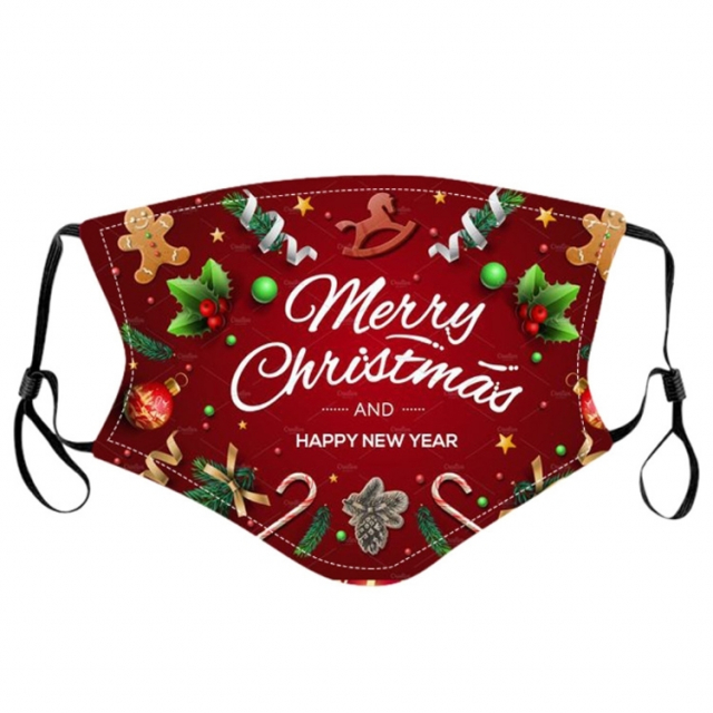 Mondbeschermer met kerstmotief (Merry X-mas)