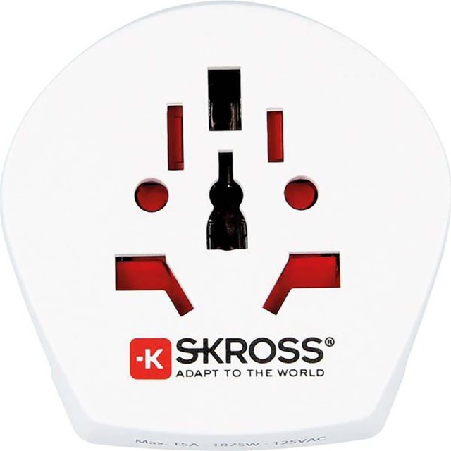 SKROSS Reisadapter Wereld-naar-USA USB Geaard