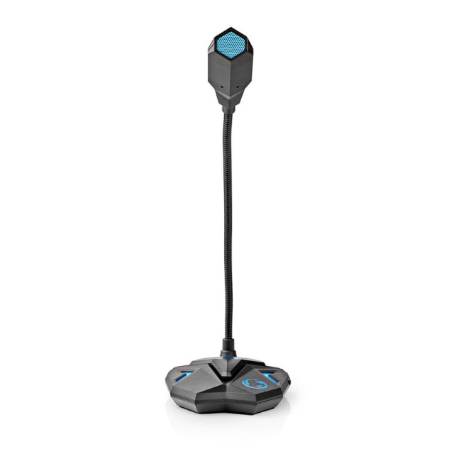 Nedis Streaming- en Gamingmicrofoon | Gebruikt voor: Desktop / Notebook | USB | Uitgangen audio / video / data: 1x 3.5 mm Audio Out | Aan/uit knop | Koptelefoonoutput