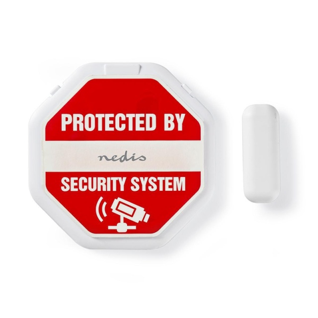 Nedis Deurstop-Raamalarm | Magnetic Sensor | Batterij Gevoed | 2x CR2032 | 85 dB | Wit