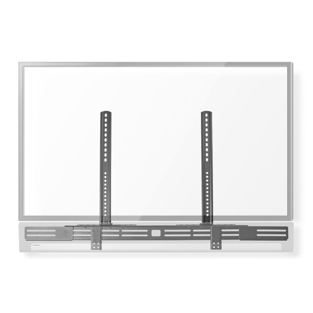 Nedis Soundbar Beugel | Geschikt voor: Universeel | Met TV Bevestiging | 10 kg | Diepteaanpassing | Staal | Zwart