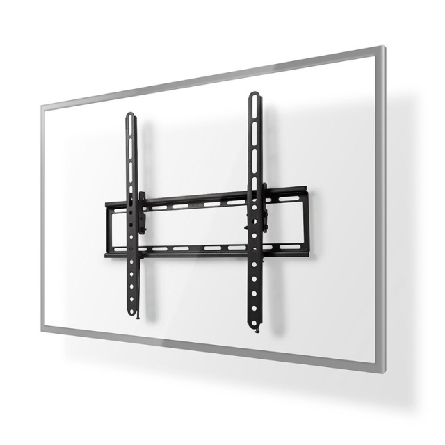 Nedis Kantelbare TV-Muurbeugel | 23 - 55 " | Maximaal schermgewicht: 35 kg | Kantelbaar: 12 ° | Minimale muurafstand: 38 mm | Staal | Zwart