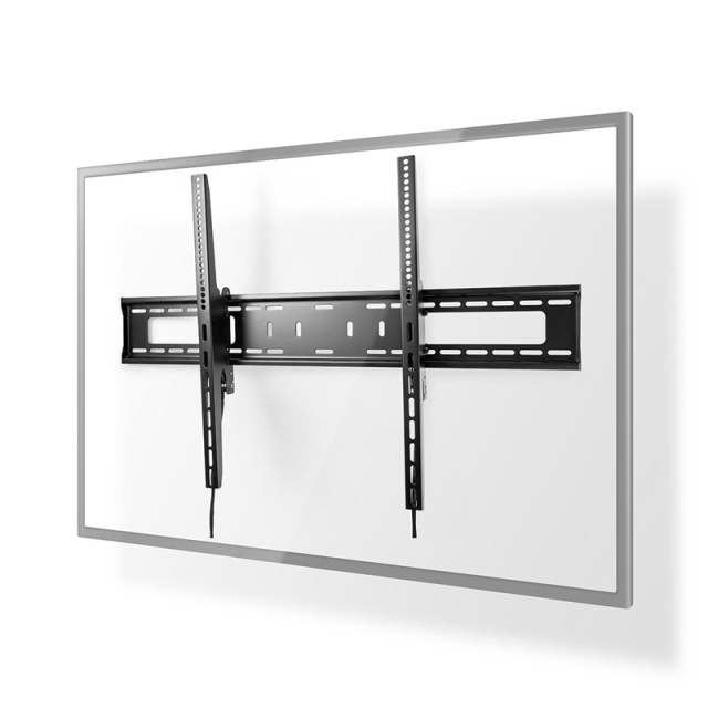 Nedis Kantelbare TV-Muurbeugel | 60 - 100 " | Maximaal schermgewicht: 75 kg | Kantelbaar: 5 ° | Minimale muurafstand: 85 mm | Staal | Zwart