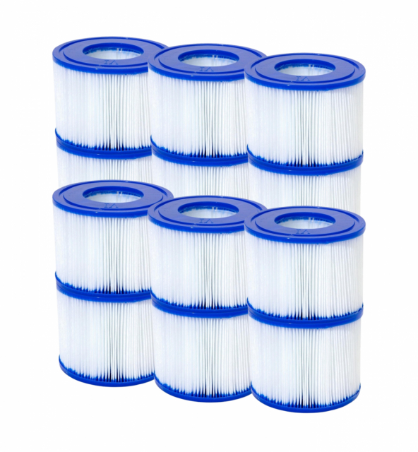 Bestway Filterpatroon voor Lay-Z-Spa (VI) 12-pack