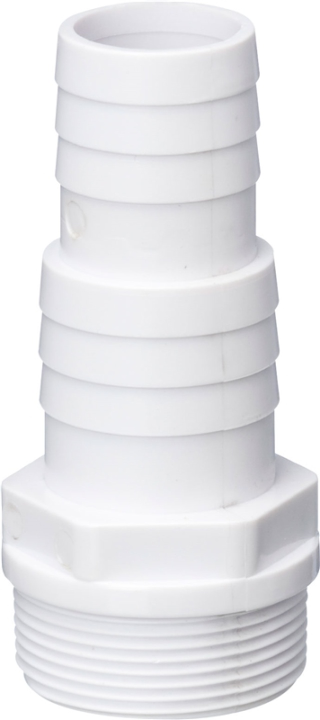 Slangpilaar voor zwembad, wit, 1 1/2" Ø32/Ø38