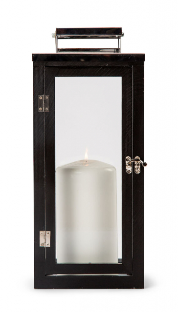 Orrefors Jernverk Ljuslykta i furuträ, 40 cm, Svart