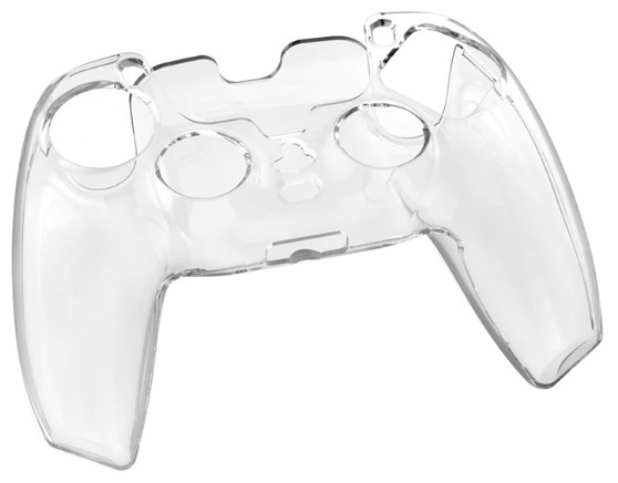 Siliconen handgreep Crystal case voor PS5-besturing, transparant