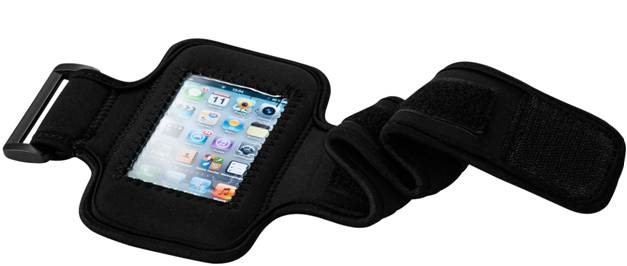 Zwarte armband voor iPhone - 8x16 cm