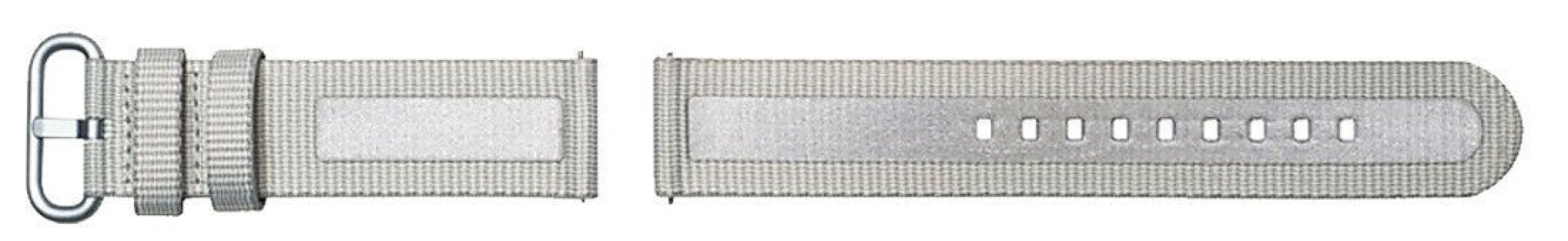 Strap Studio Textiel Horlogeband Active 20mm, Grijs
