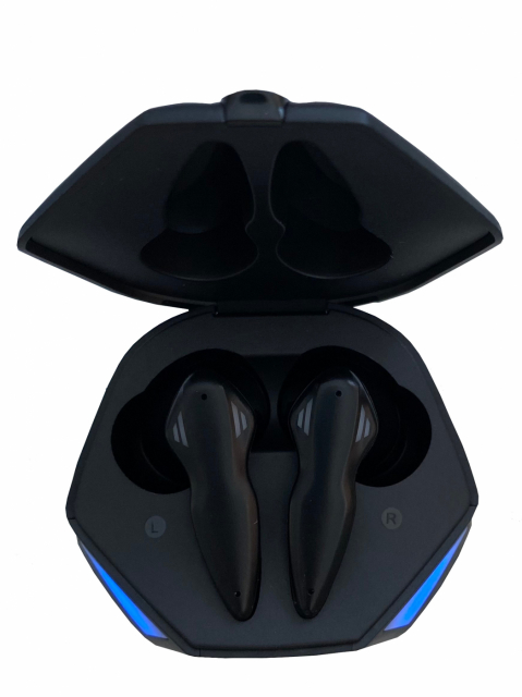 U30 draadloze in-ear gamingkoptelefoon met LED, zwart