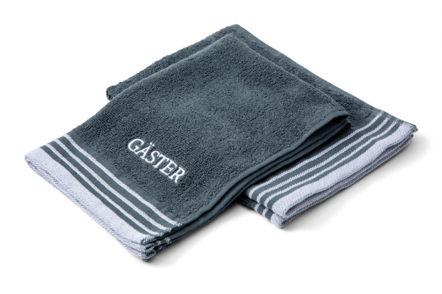 Lord Nelson Victory Handduk Gäster 2-pack, Mörkgrå