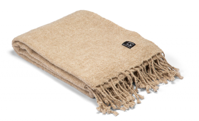 Kosta Linneväfveri Pläd Sjövallen, Beige