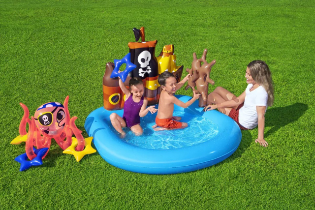 Bestway Opblaasbaar kinderzwembad / Waterpark, Piratenschip