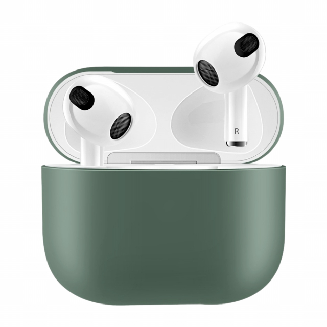 Siliconen hoes voor Airpods 3, donkergroen