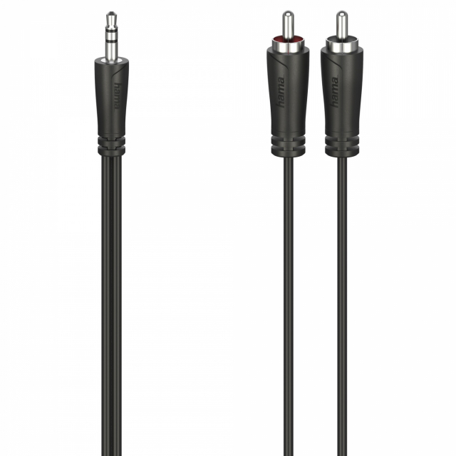 Hama 3.5mm - 2x RCA audio-adapterkabel, 3m