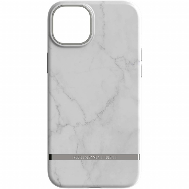 Richmond & Finch iPhone 12/12 Pro Freedom Case, Wit Marmer, Zilver