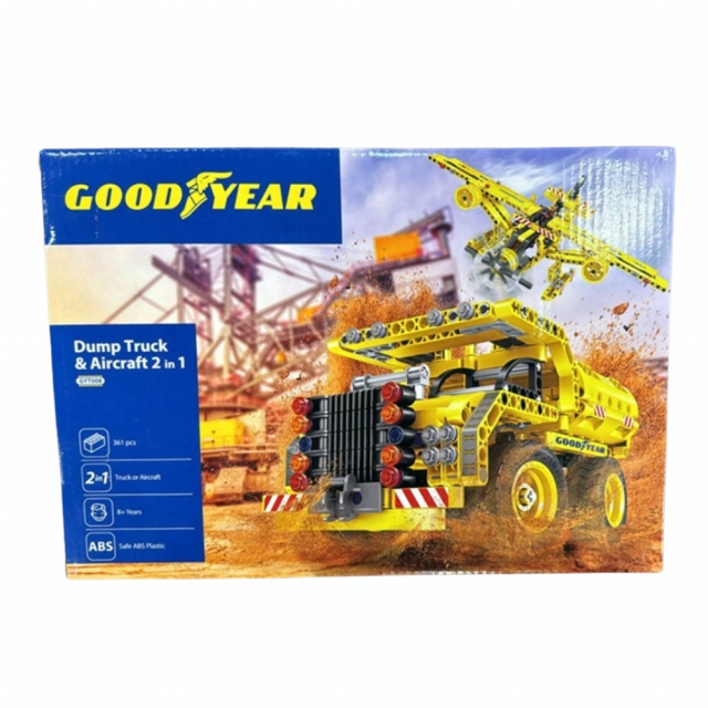 Lego Goodyear licentie - 2 in 1 - Dumper en vliegtuig
